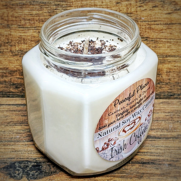 Natural Soy Wax Candle - 8oz Small Size